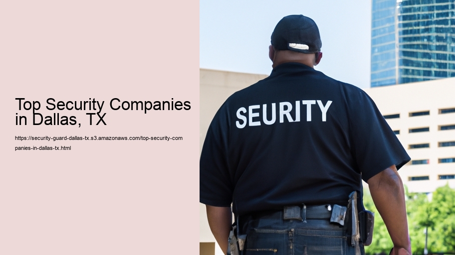 Top Security Companies in Dallas, TX